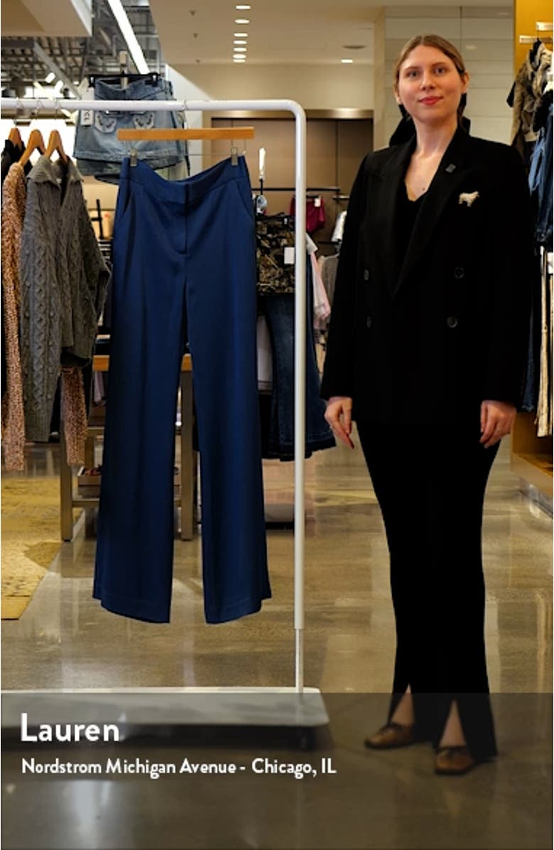 Lebone Satin Wide Leg Pants, sales video thumbnail