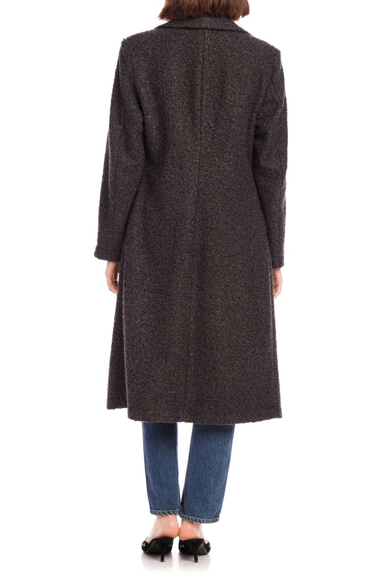 FIFTEEN TWENTY Teddy Bouclé Longline Coat, Alternate, color, Charcoal