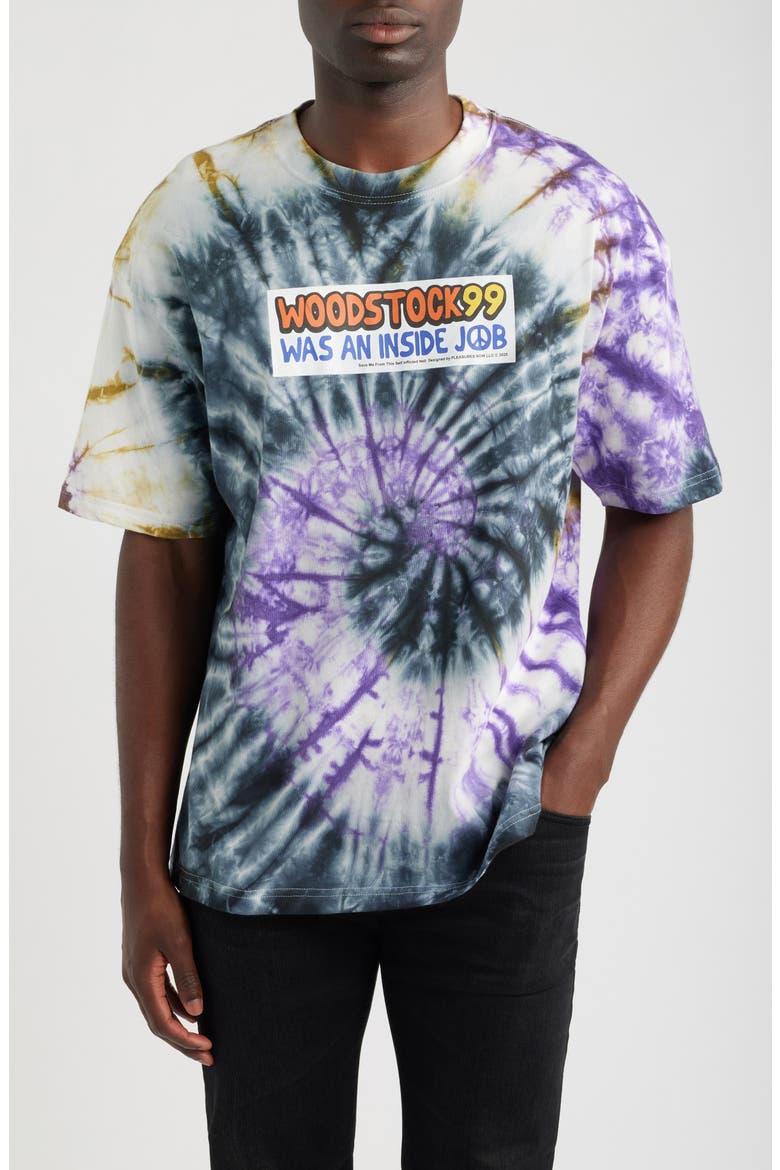 Inside Job Tie Dye Cotton Graphic T-Shirt, Main, color, TIE-DYE