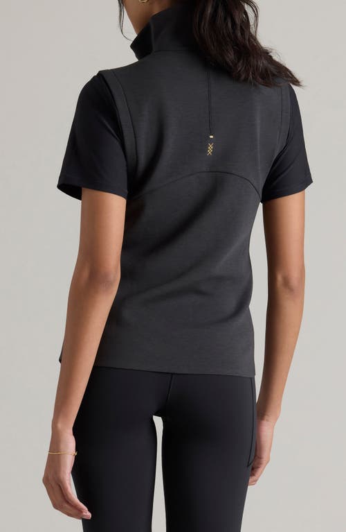 Rhone Dreamglow Zip-up Vest In Black