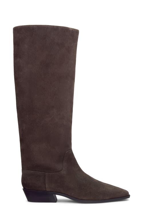 Reformation Dominique Knee High Boot In Brown