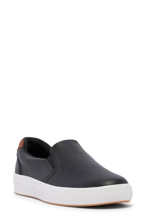 Womens slip on orders black trainers