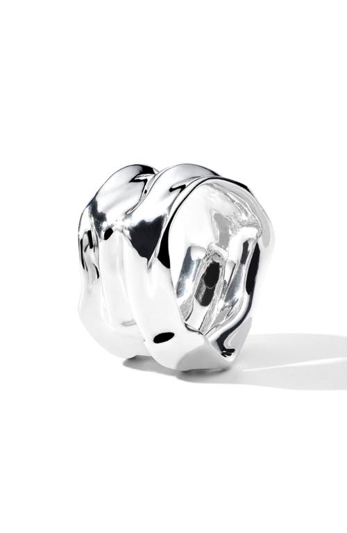 Ippolita Classico Crush Wide Ring in Silver 