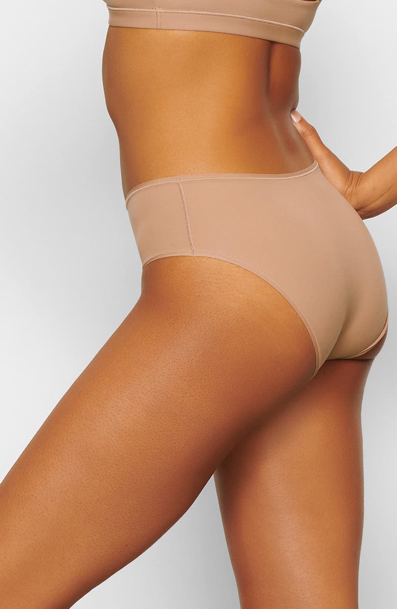 SKIMS Fits Everybody Briefs, Alternate, color, Sienna