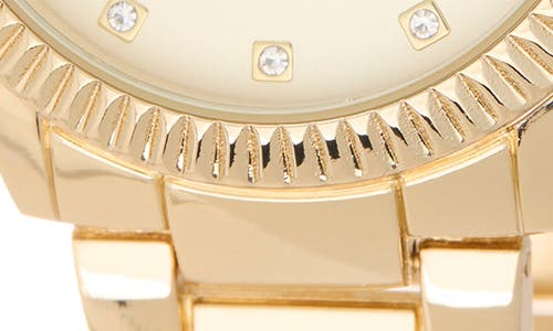 True Religion 4-piece Status Arched Watch & Bracelet Set In Gold