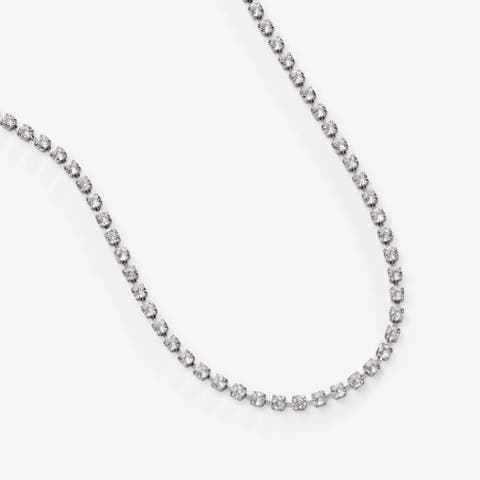 Crystal Tennis Chain  Necklace