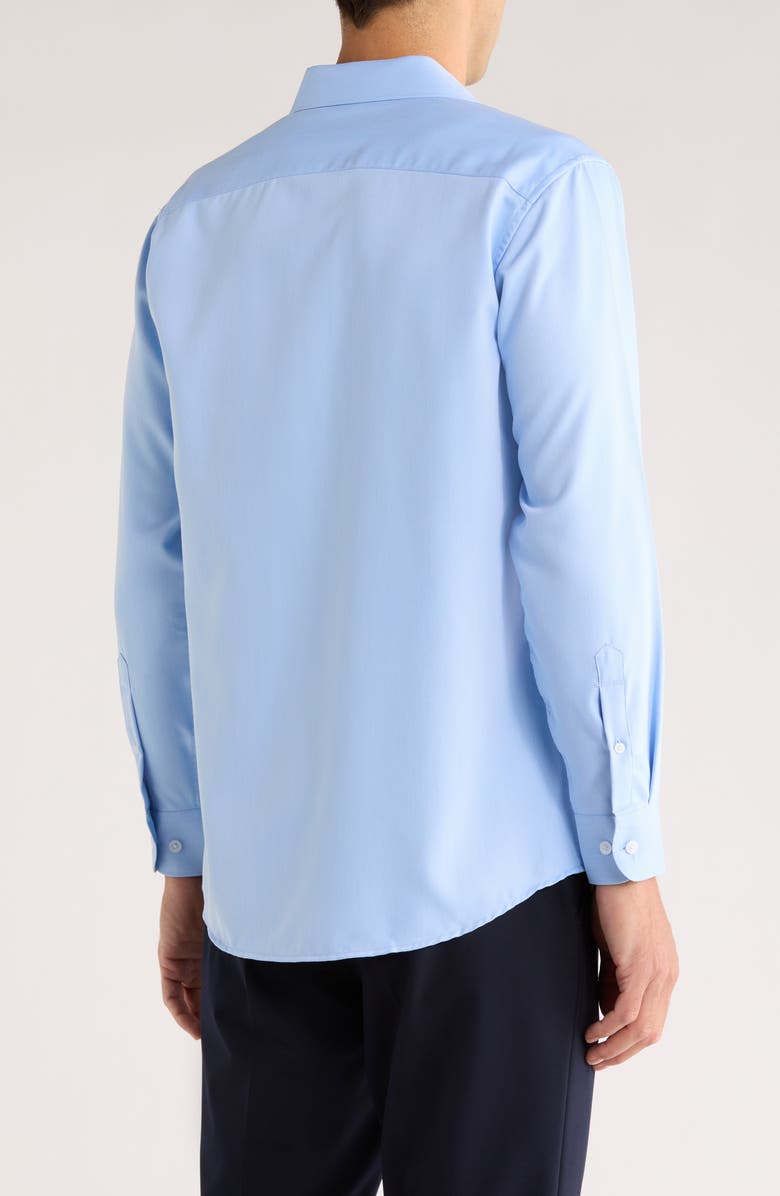 TOM BAINE Stripe Jacquard Button-Up Shirt, Alternate, color, Blue