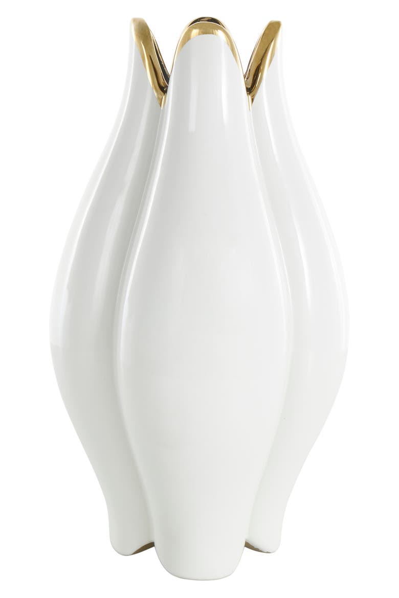 Ceramic Flower Vase, Alternate, color, WHITE