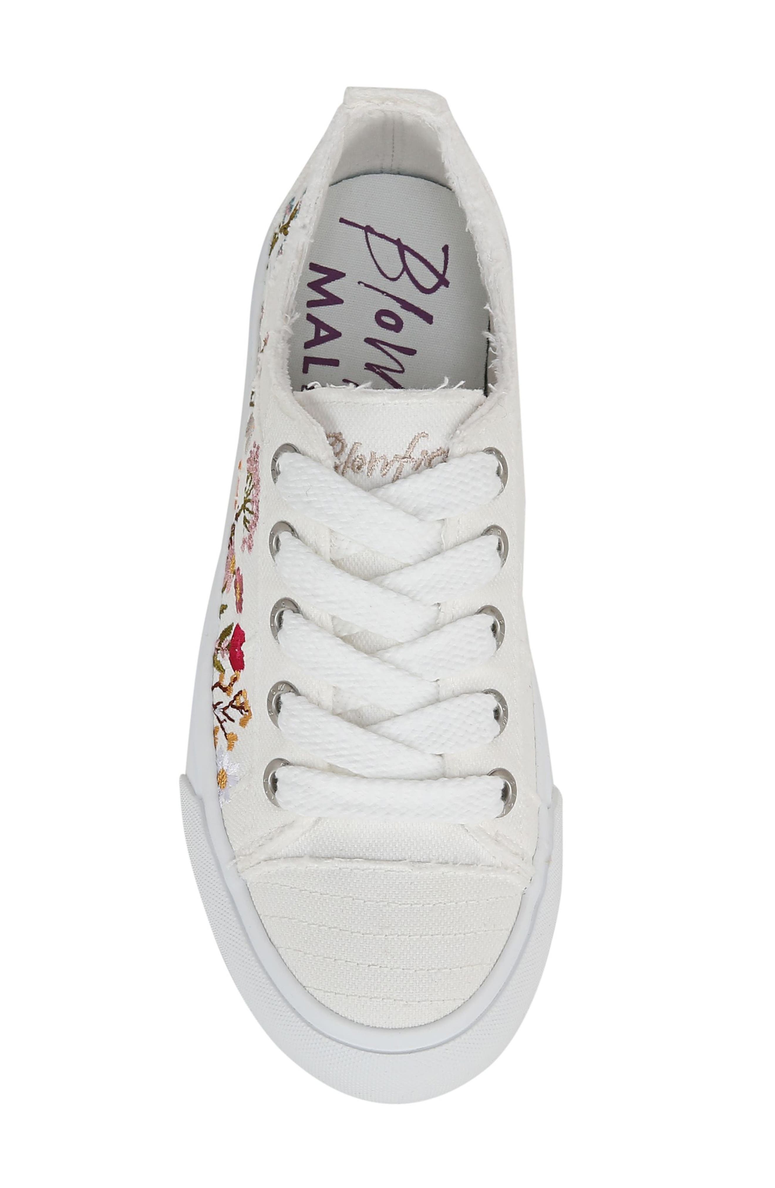 Blowfish Malibu Sadie Sun Platform Sneaker, Alternate, color, White Embroidered Canvas