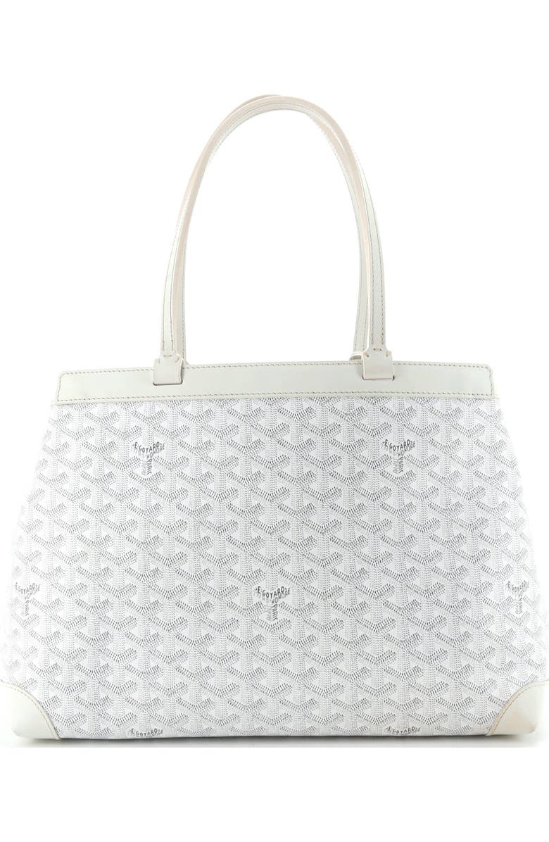 Pre-Owned Goyard Bellechasse Bag Coated Canvas PM, Alternate, color, White