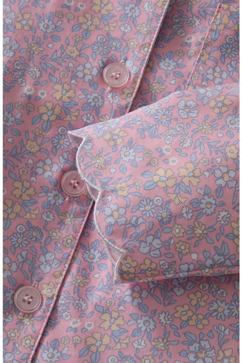 Kids' Colette Twill Two-Piece Pajamas, Alternate, color, PINK