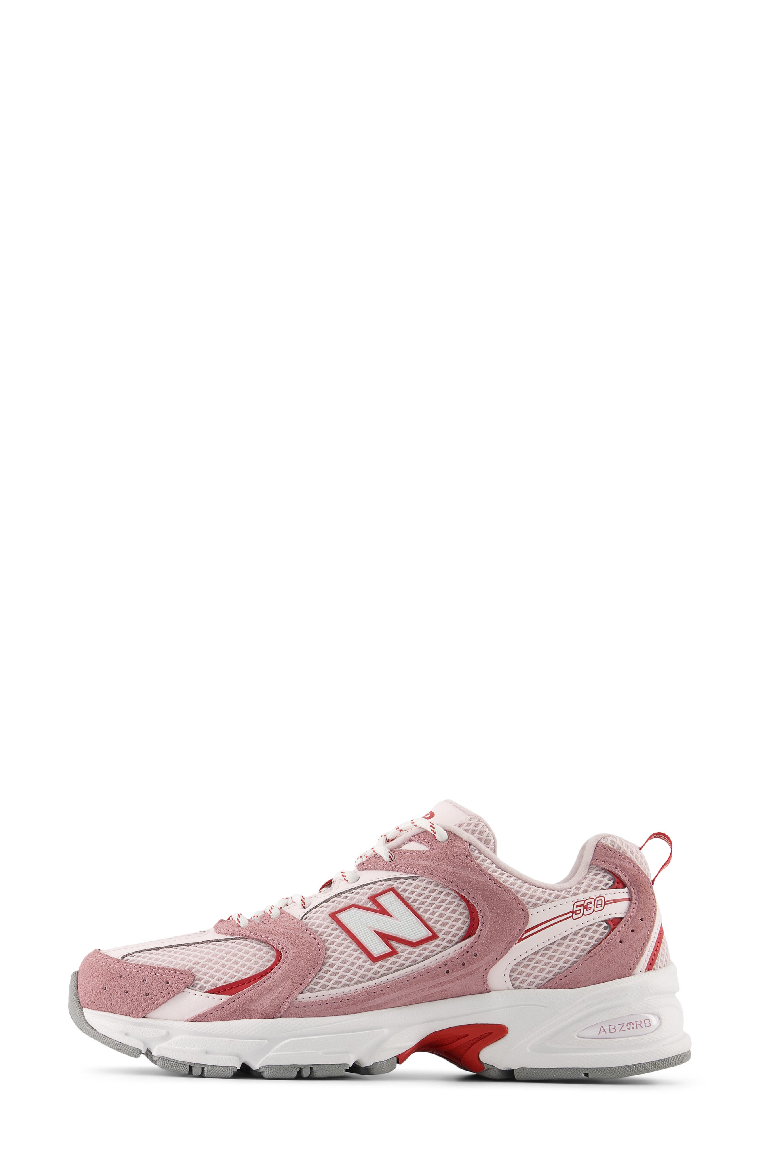 New Balance Gender Inclusive 530 Sneaker, Alternate, color, Rosewood/ Pink Salt