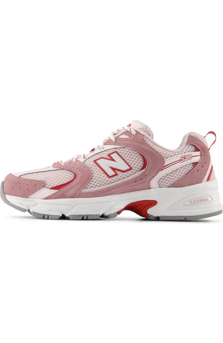 New Balance Gender Inclusive 530 Sneaker, Alternate, color, Rosewood/ Pink Salt