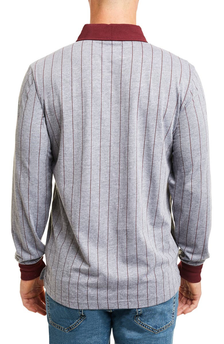 Brixton Carlos Stripe Long Sleeve Polo, Alternate, color,
