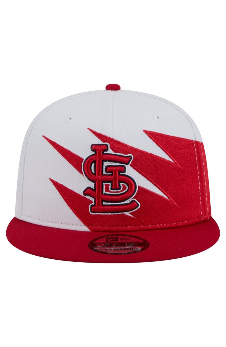 New Era Men's New Era Red/White St. Louis Cardinals Jagged 9FIFTY Snapback Hat, Alternate, color, 