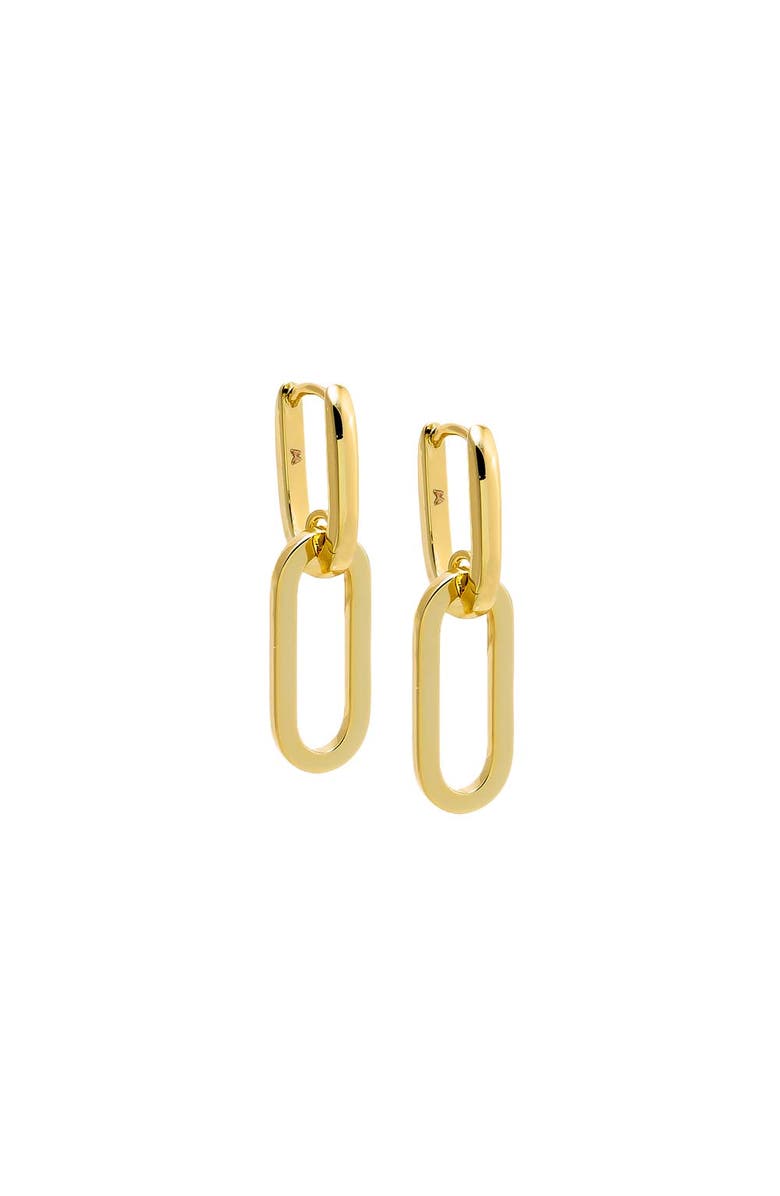 BY ADINA EDEN Gold Link Drop Earring, Main, color, Gold