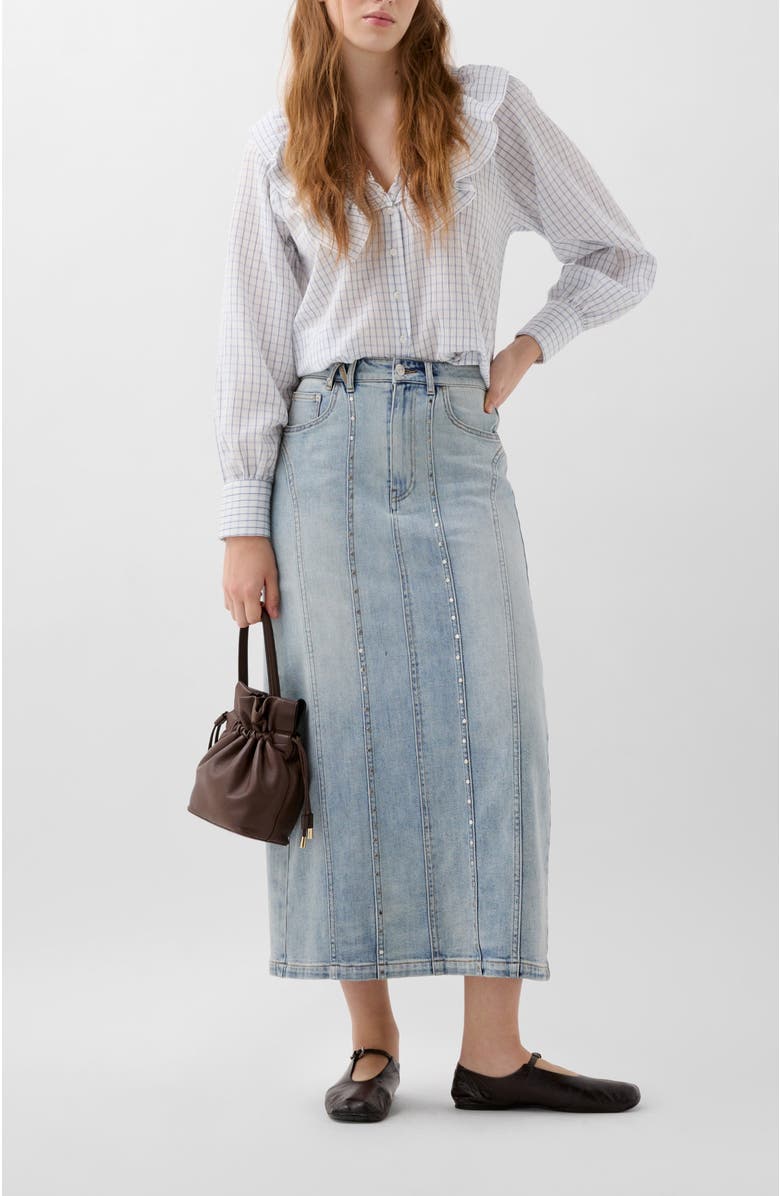 Scalpers Collar Check Shirt, Alternate, color, Bluecheck