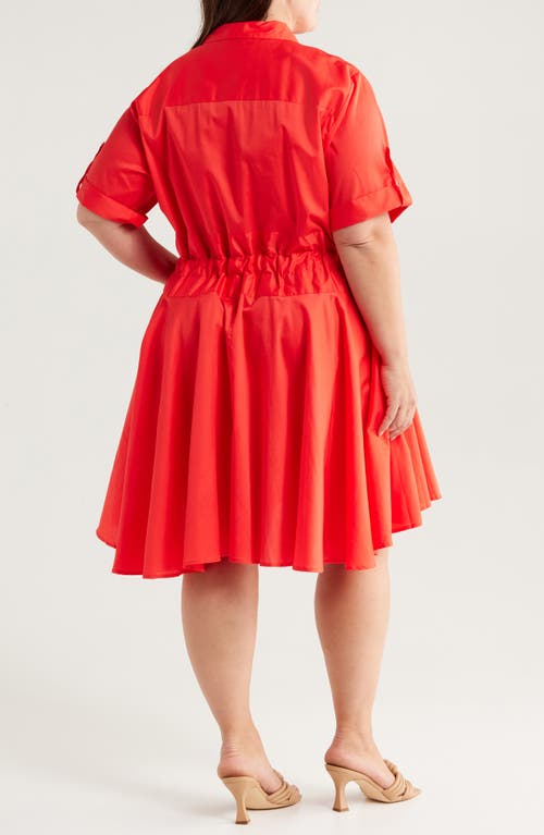 HARSHMAN HARSHMAN MEADOW TIE WAIST SHIRTDRESS