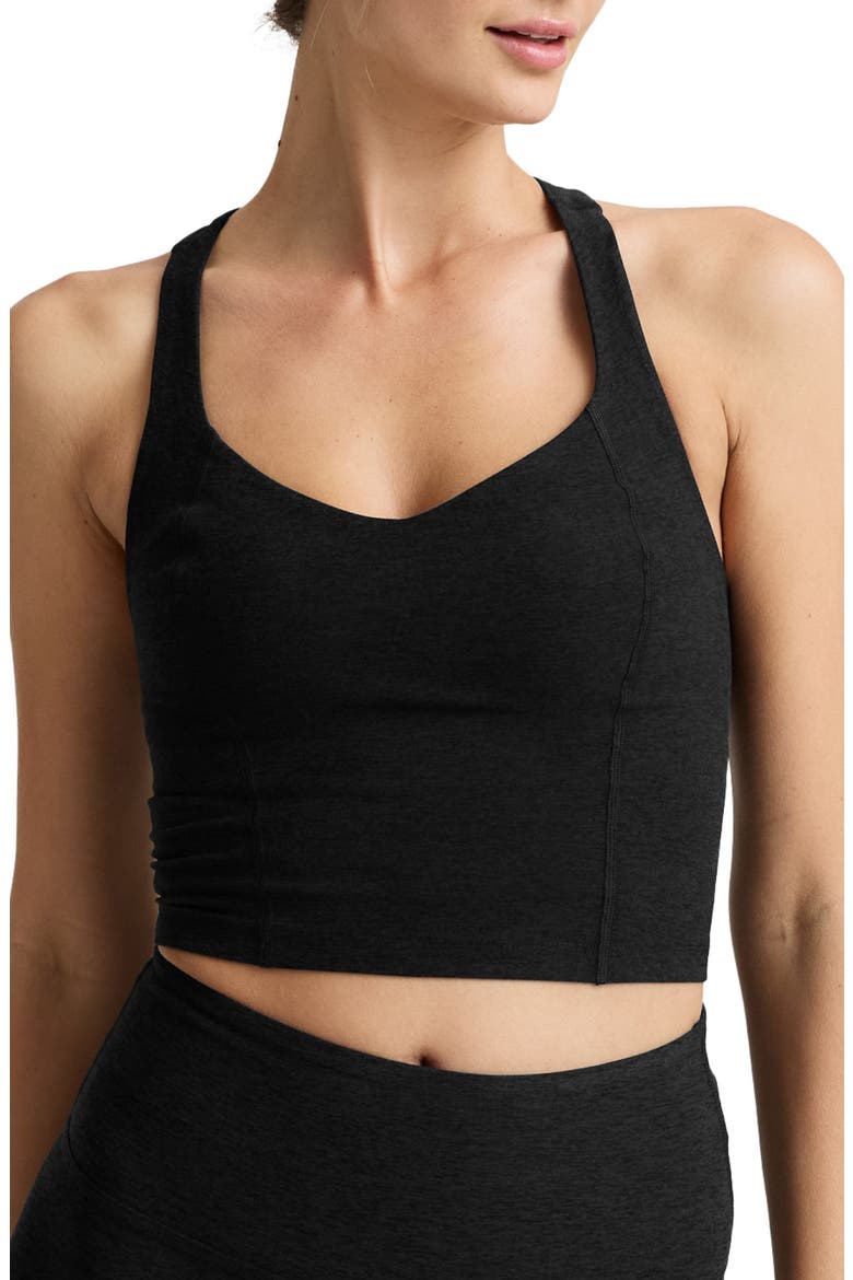 Spacedye Intensity Racerback Cropped Tank, Main, color, DARKEST NIGHT
