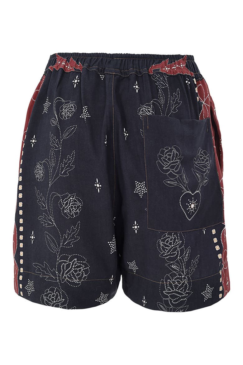 Linny Bowly Cover-up Shorts, Alternate, color, BLACK