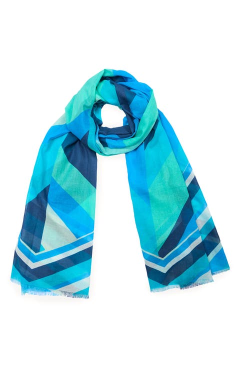 Geo Print Cotton Scarf