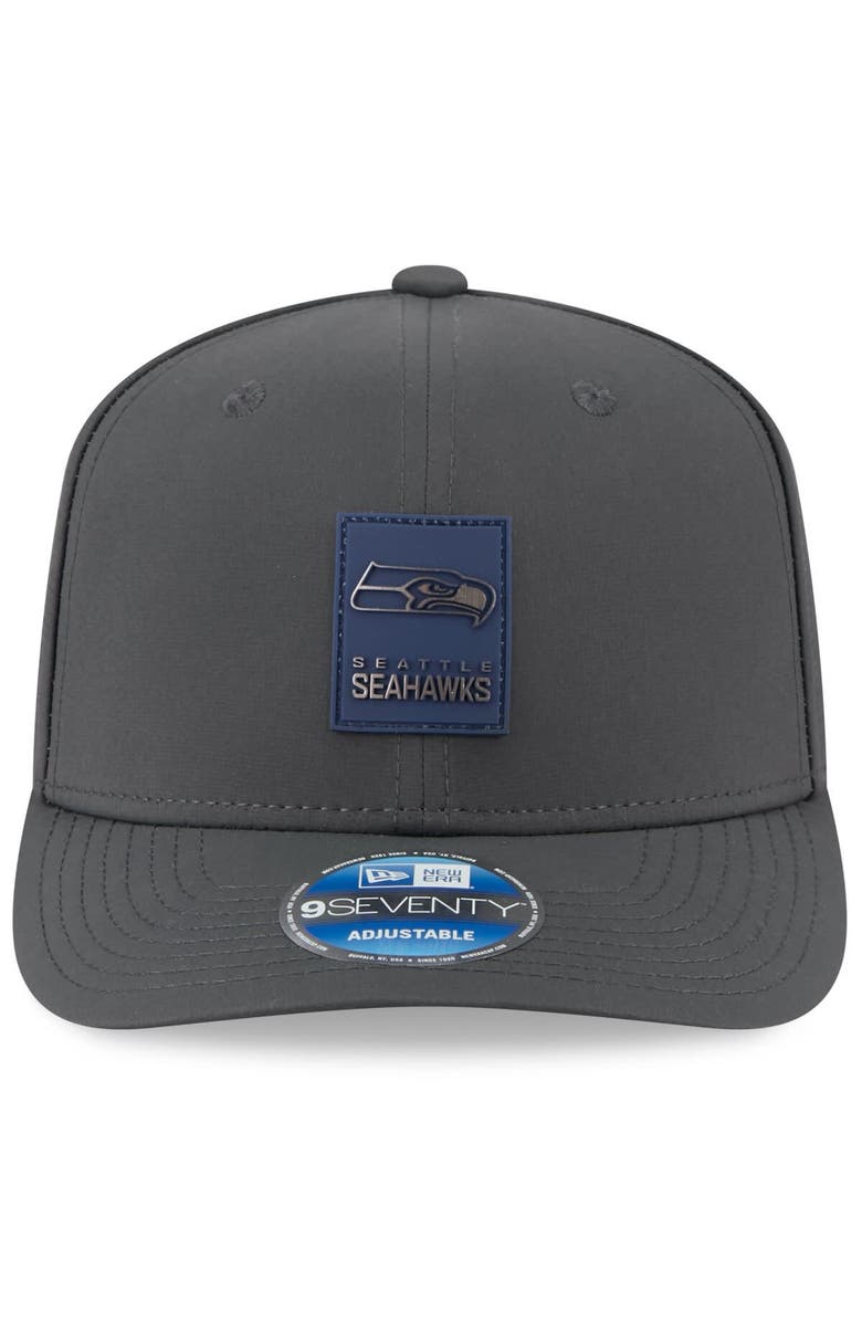 New Era Men's New Era Charcoal Seattle Seahawks 2025 Sideline Cold Weather 9SEVENTY Adjustable Hat, Alternate, color, Charcoal