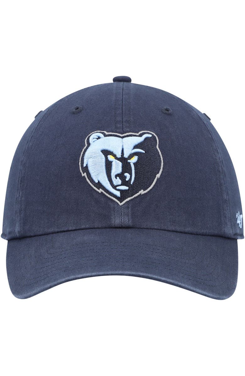 '47 Men's '47 Navy Memphis Grizzlies Primary Logo Clean Up Adjustable Hat, Alternate, color, Navy
