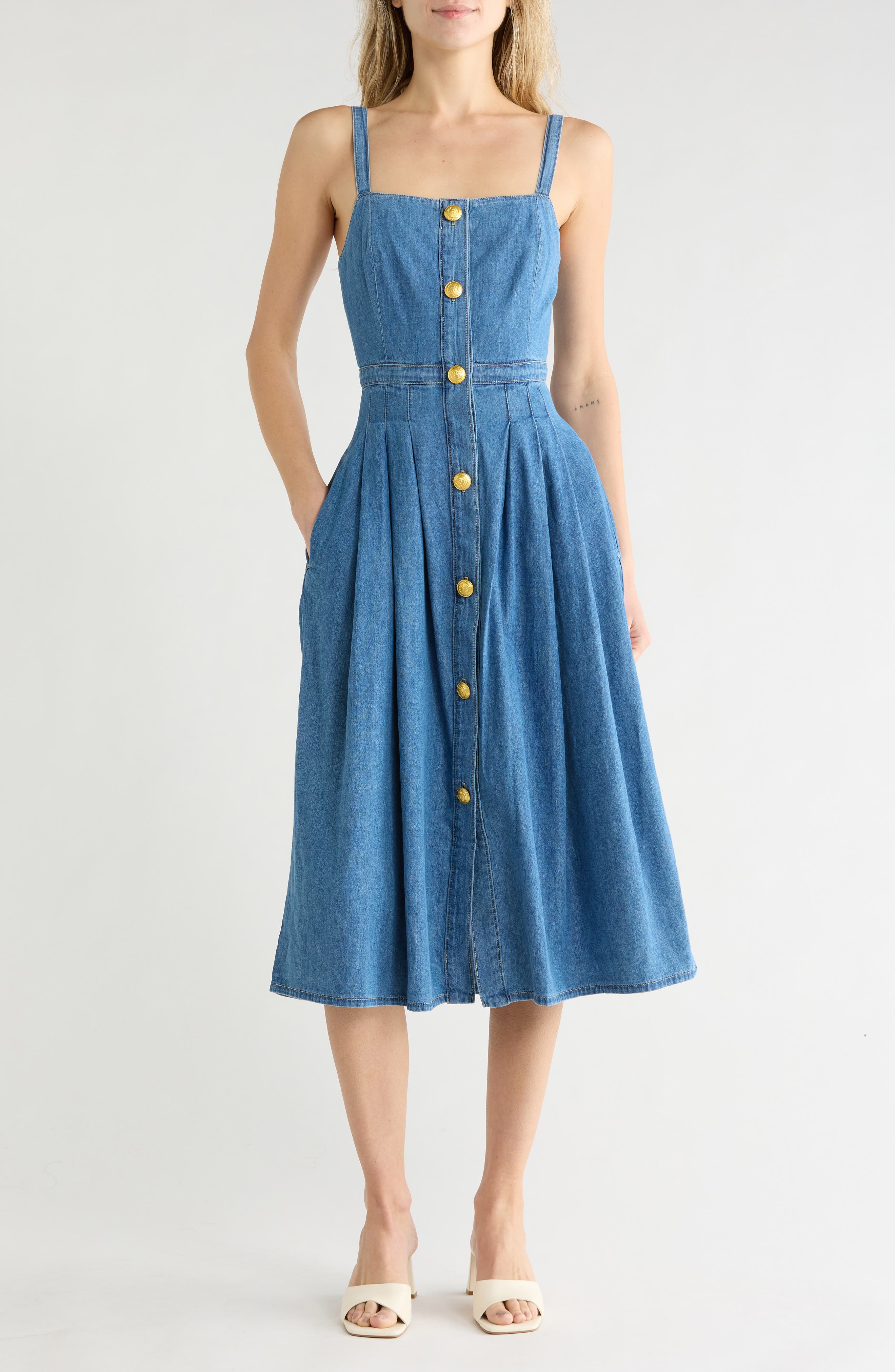 L'AGENCE Esmeralda Pinafore Dress