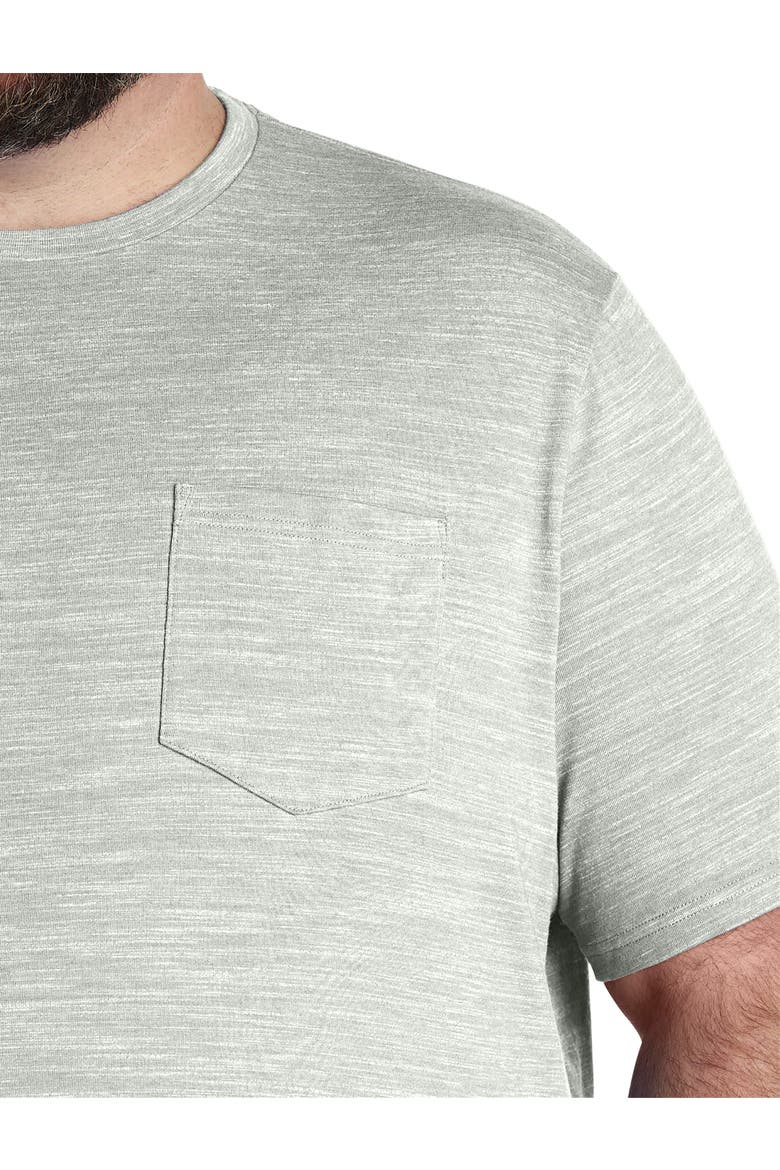 Big & Tall Space Dye Pocket T-Shirt, Alternate, color, SKY GRAY SD