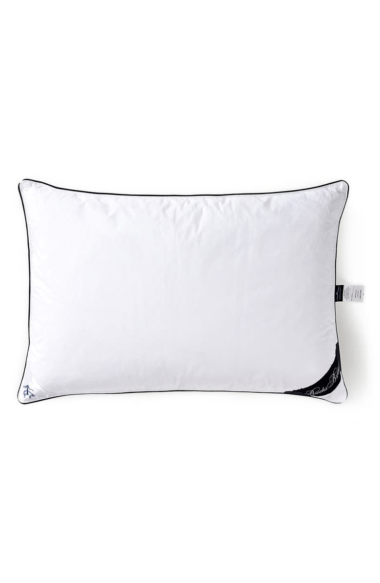 Brooks Brothers Goose Down Pillow, Main, color, White