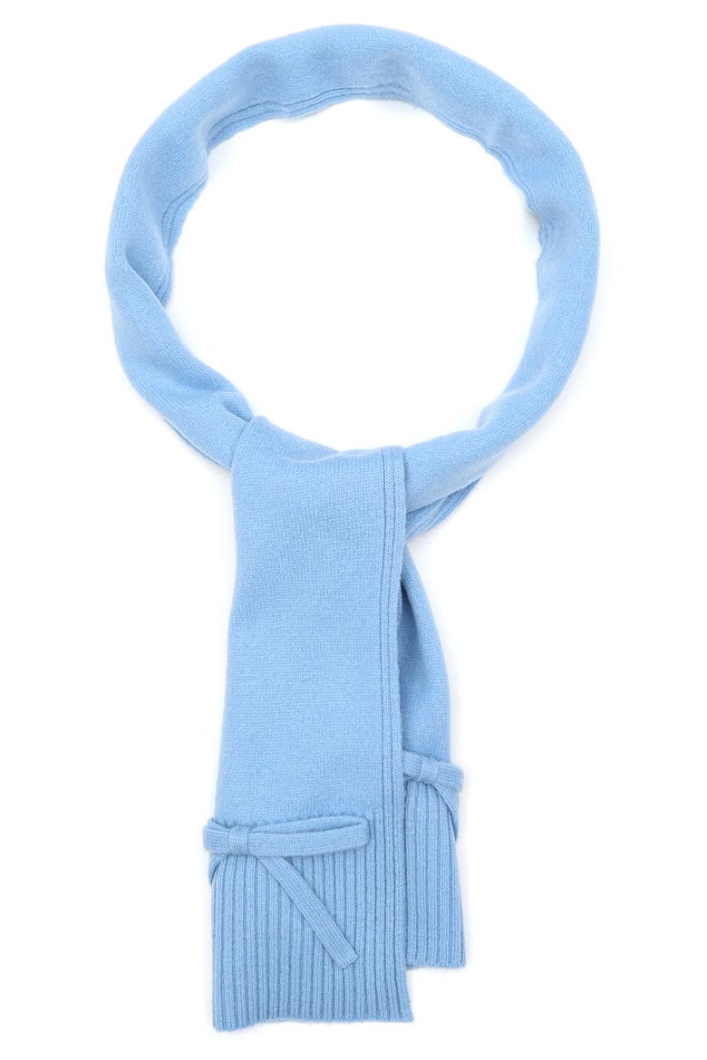 bow wool scarf, Alternate, color, AUTUMN SKY