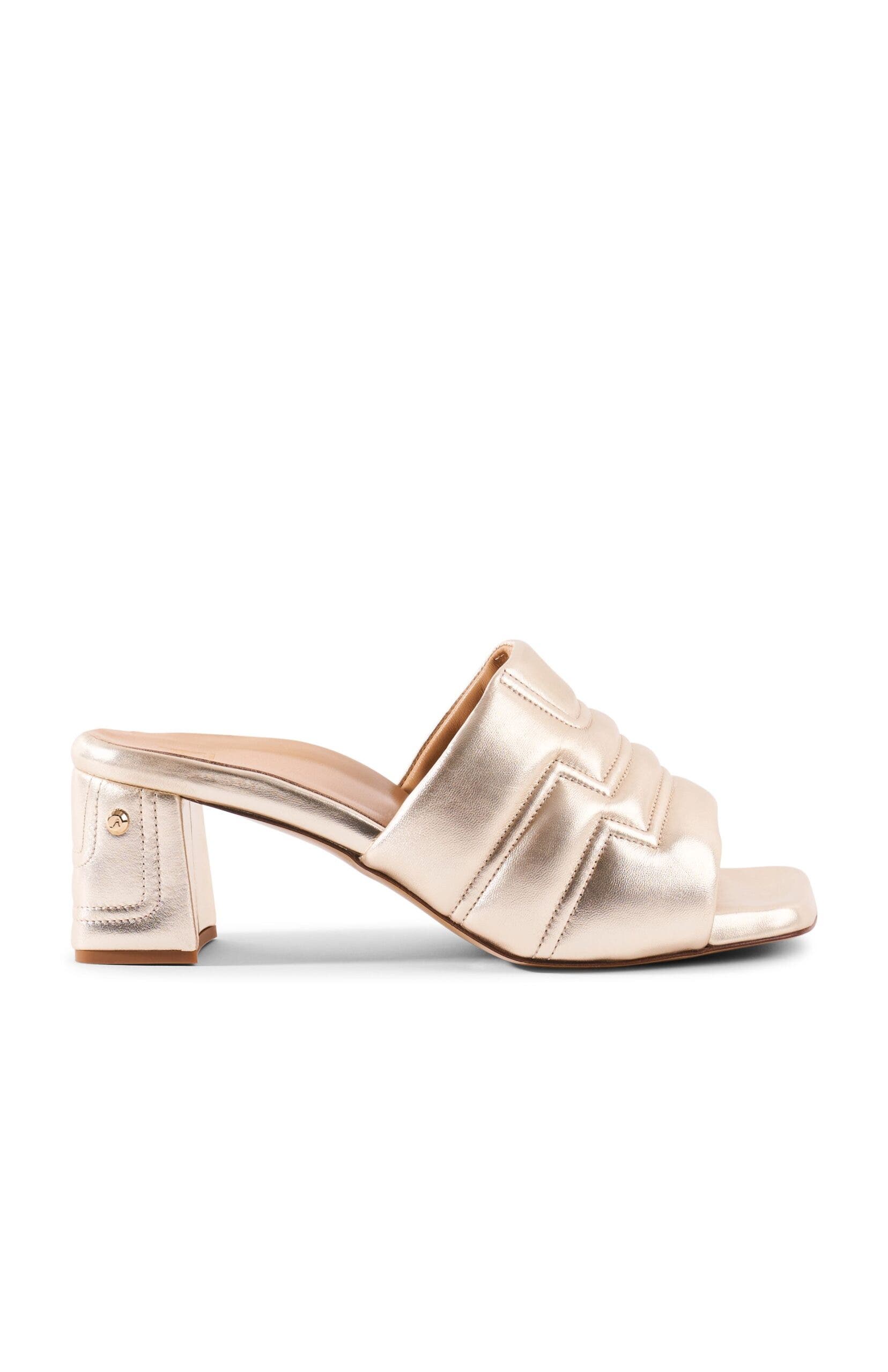 Maty Orthopedic Sandals 2 in, Alternate, color, Gold leather