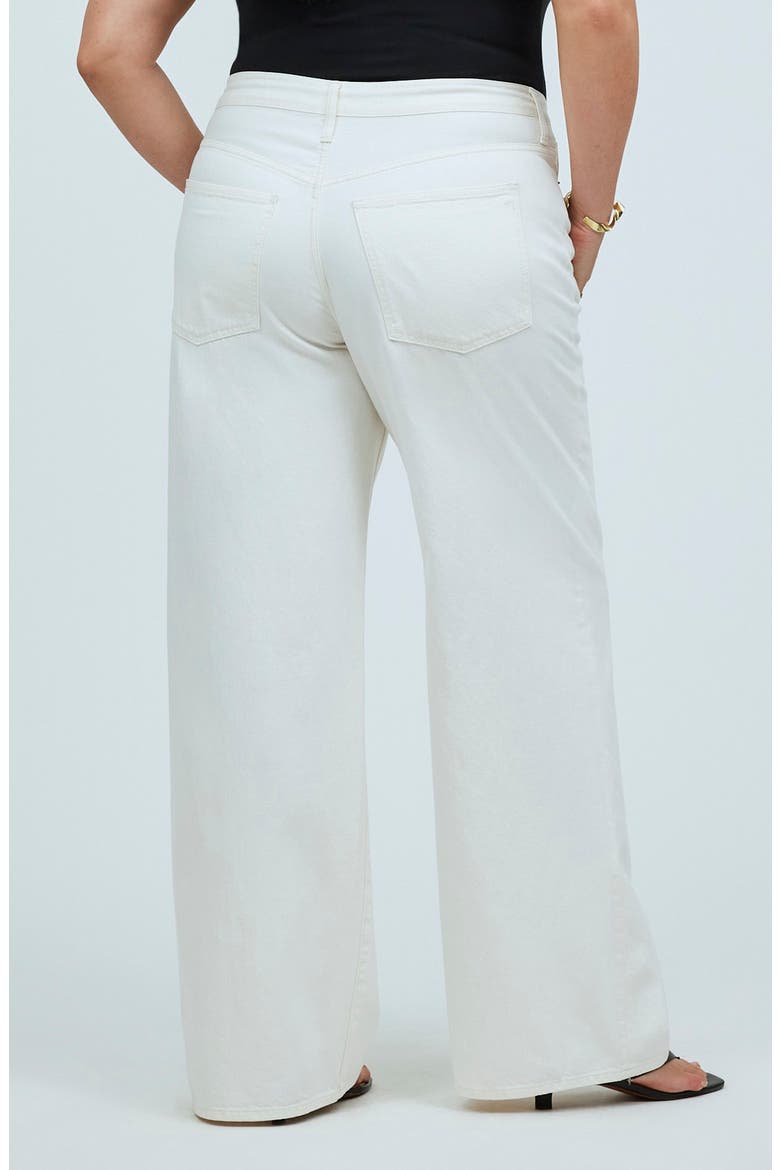 Drawstring High Waist Superwide Leg Jeans, Alternate, color, VINTAGE CANVAS