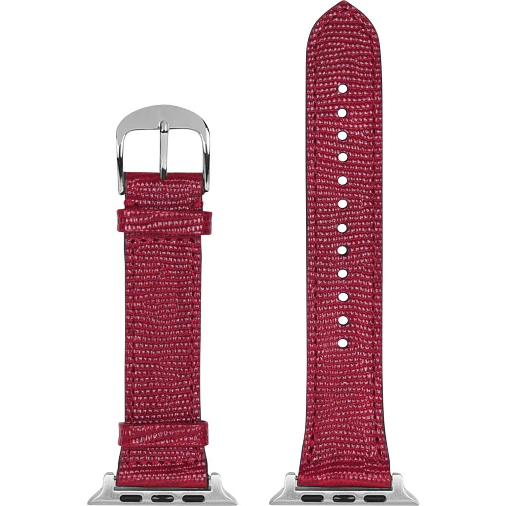 Hyer Goods Upcycled Leather Apple Watch Band In Multi