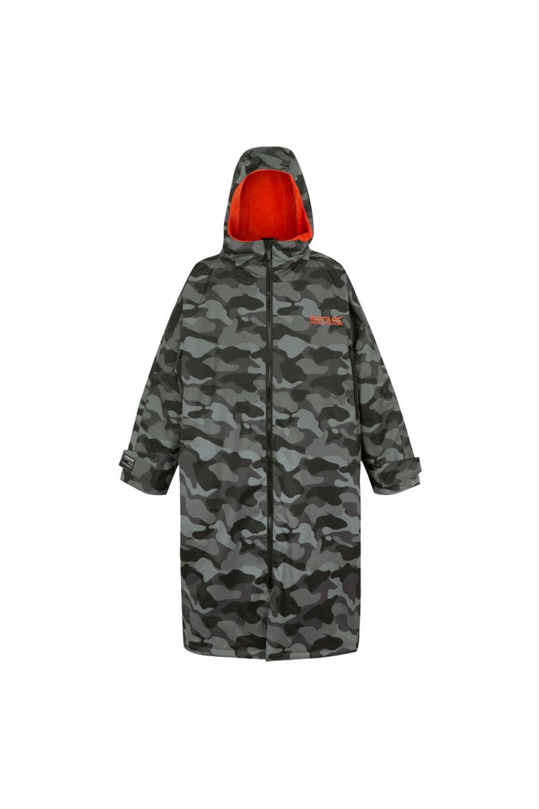Gender Inclusive Camo Changing Robe, Main, color, Gray and Black
