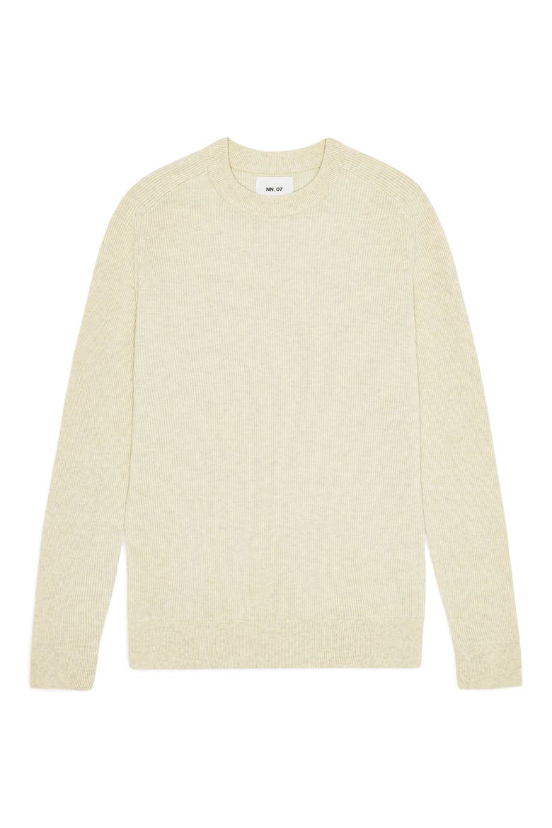Kaley 6499 Cotton Crewneck Sweater, Alternate, color, IVORY