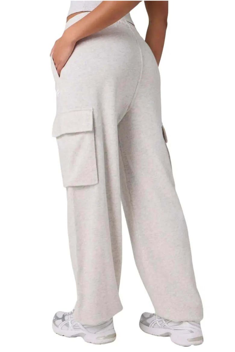 Year Round Terry Cargo Jogger, Alternate, color, Light Grey Heather
