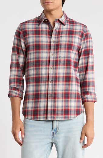 Plaid Flannel Button-Up Shirt