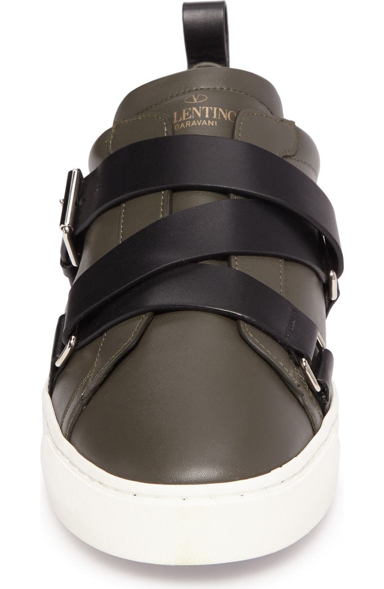 Valentino Garavani V-Punk Buckle Strap Sneaker, Alternate, color,