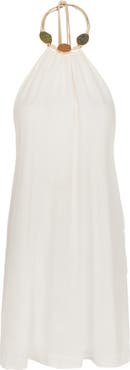 ViX Paula Hermanny Aiden Linen & Cotton Cover-Up Dress