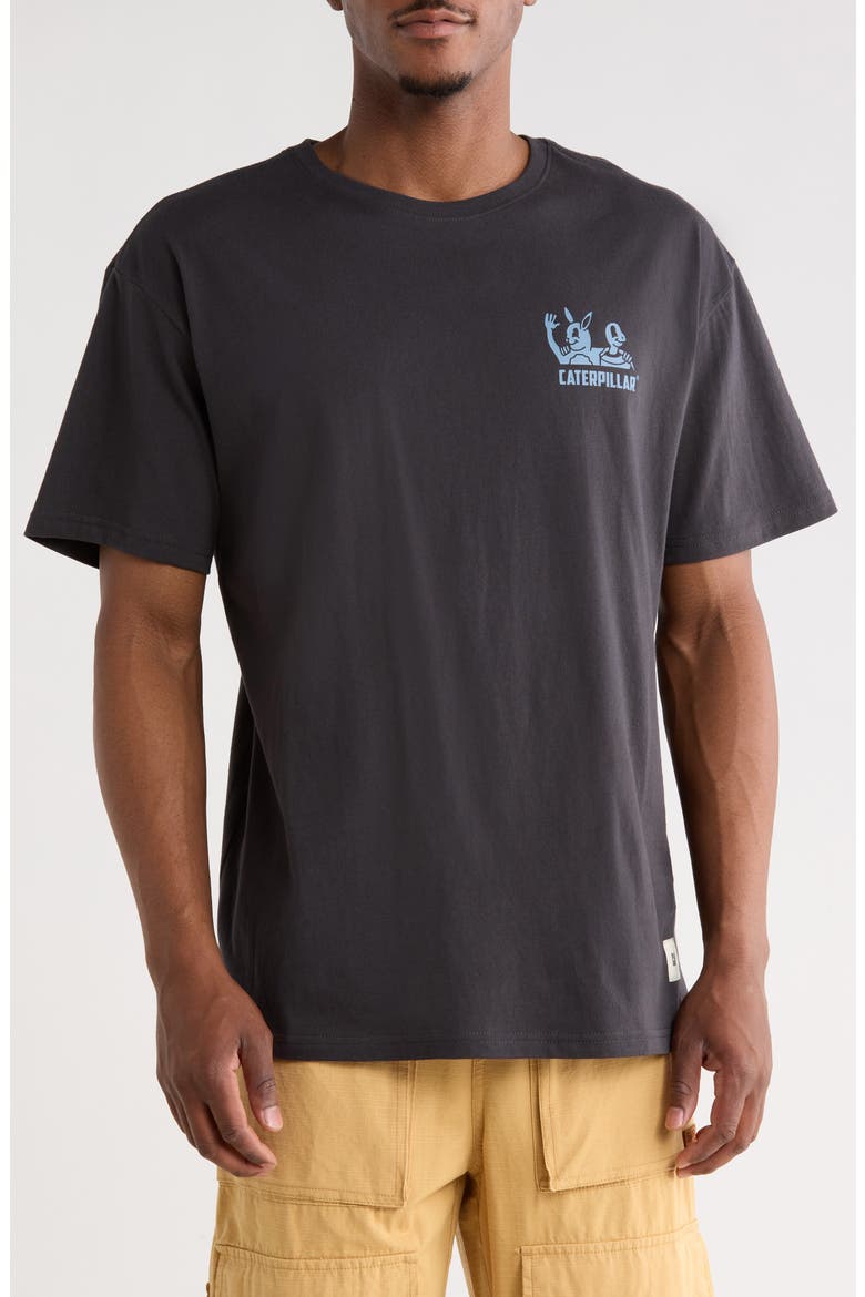 Relaxed Work Together Cotton Graphic T-Shirt, Main, color, WASHED BLACK