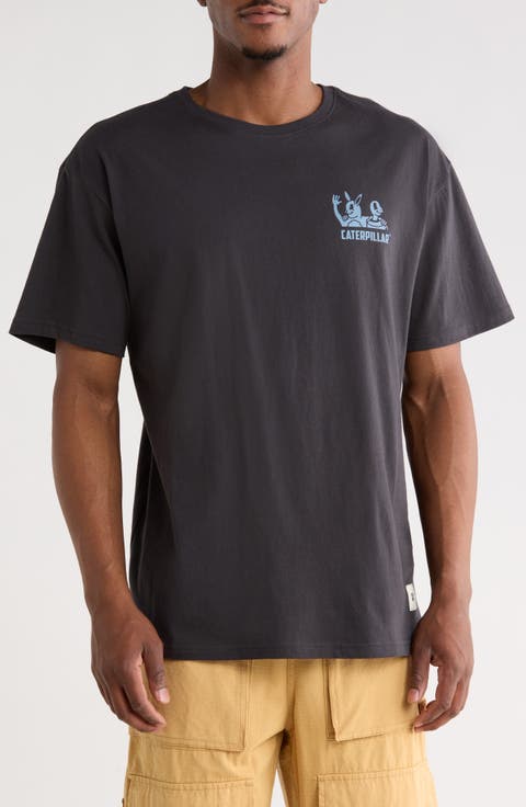 CAT WWR Relaxed Work Together Cotton Graphic T-Shirt