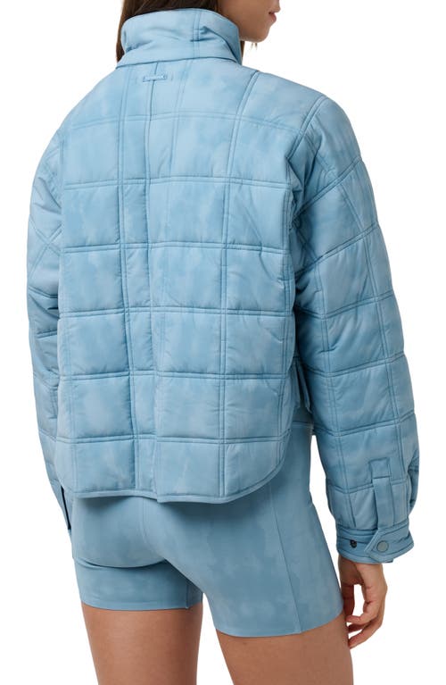 Travismathew City Edge Quilted Jacket In Smoke Blue Multi