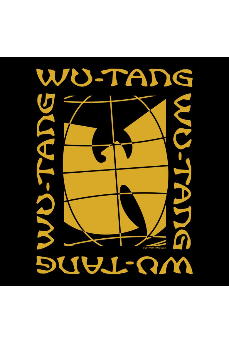 Men's Wu-Tang Clan Framed Globe Logo  Graphic T-Shirt, Alternate, color, Black