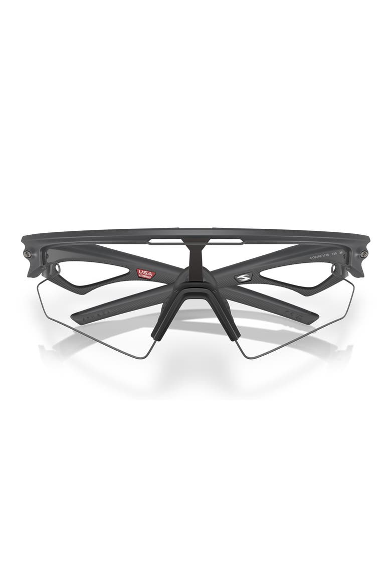 Gender Inclusive Sphaera 36mm Rectangle Sunglasses, Alternate, color, CARBON / CLEAR