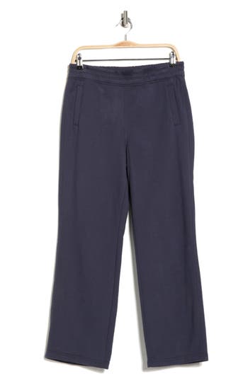 Calvin Klein Performance High Waist Relaxed Straight Leg Sweatpants In Gray