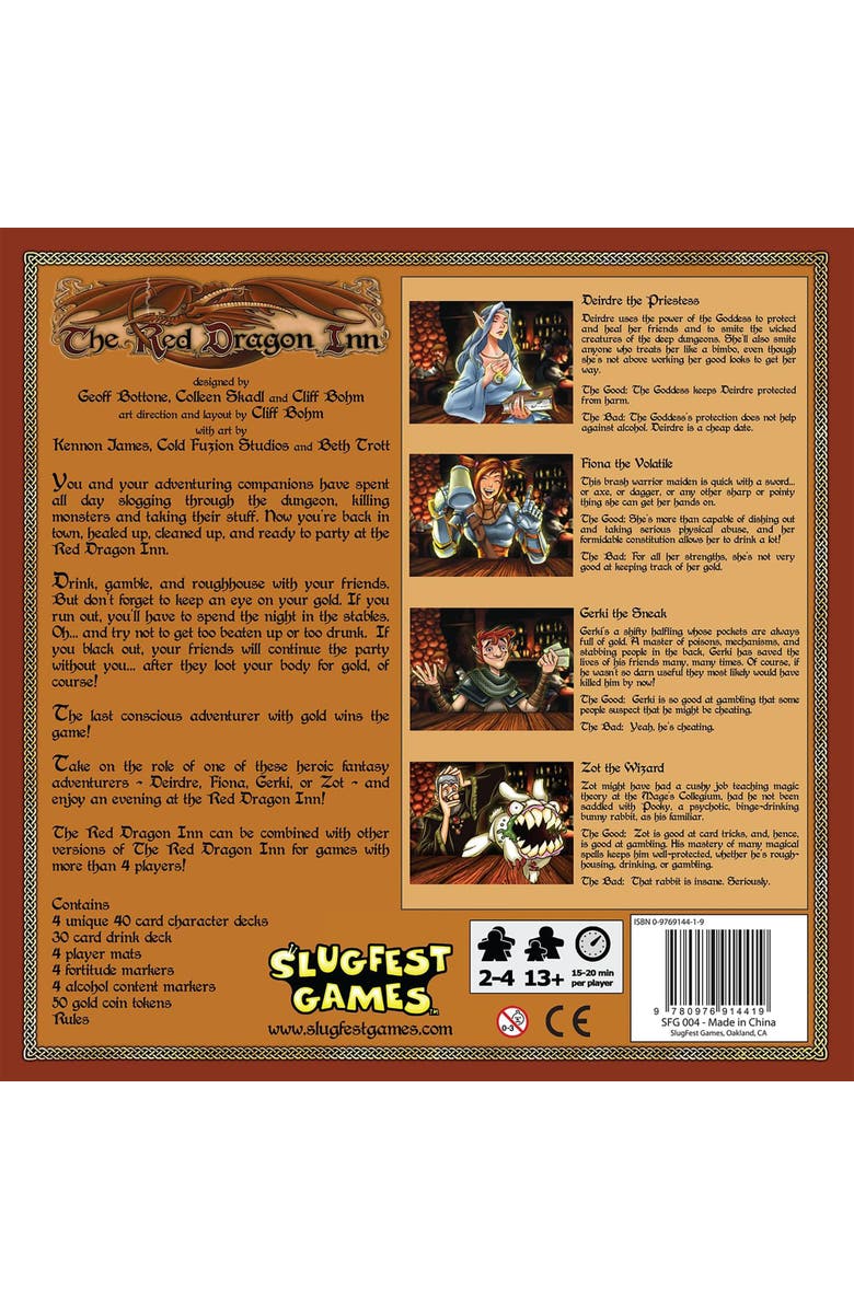 SlugFest Games Red Dragon Inn Board Game, 24 Players, Kids & Adults, Alternate, color, 