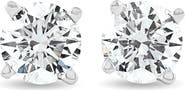 Bliss Diamond Certified 1 Ct TW Diamond Studs 14K Gold Screw Back Earrings