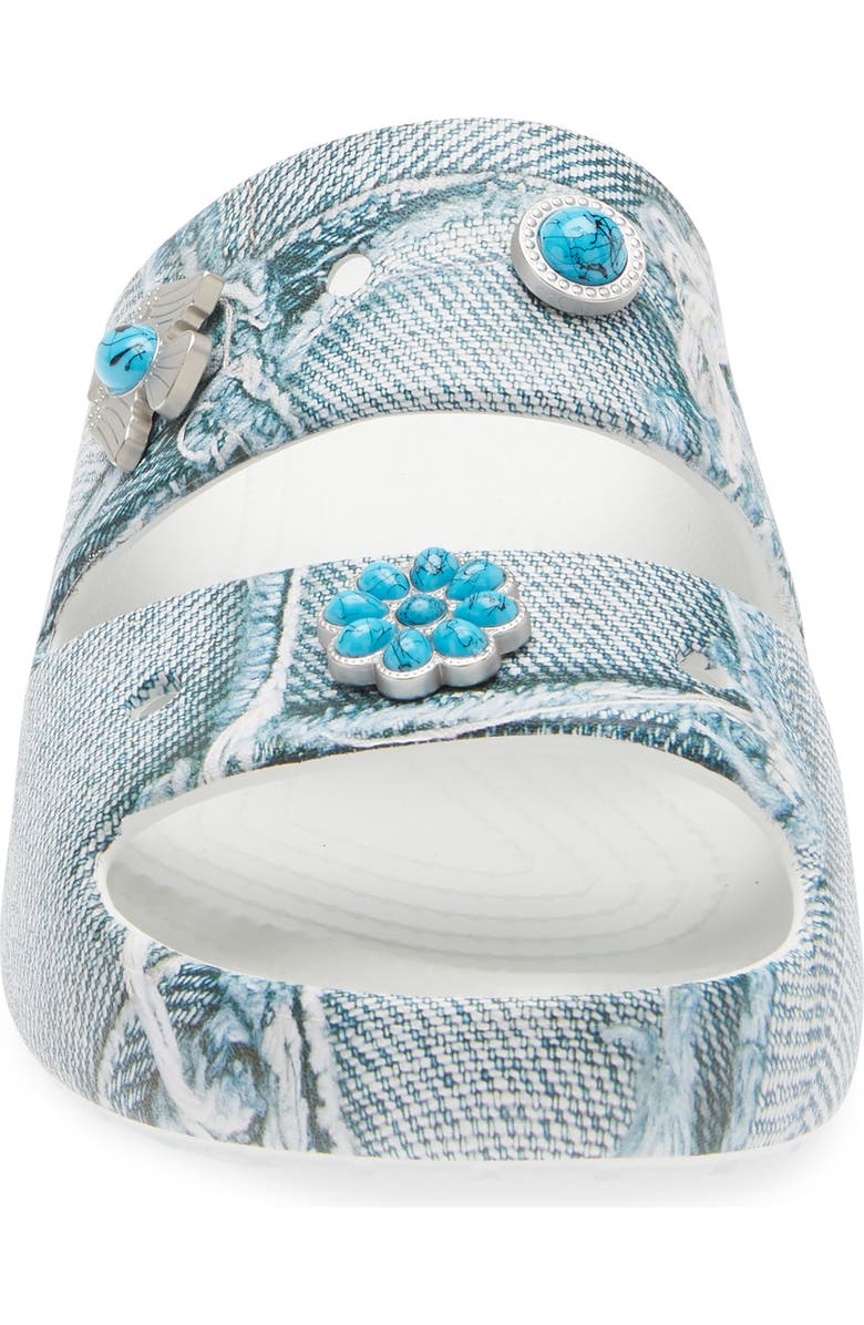 CROCS Gender Inclusive Classic Denim 2.0 Slide Sandal, Alternate, color,