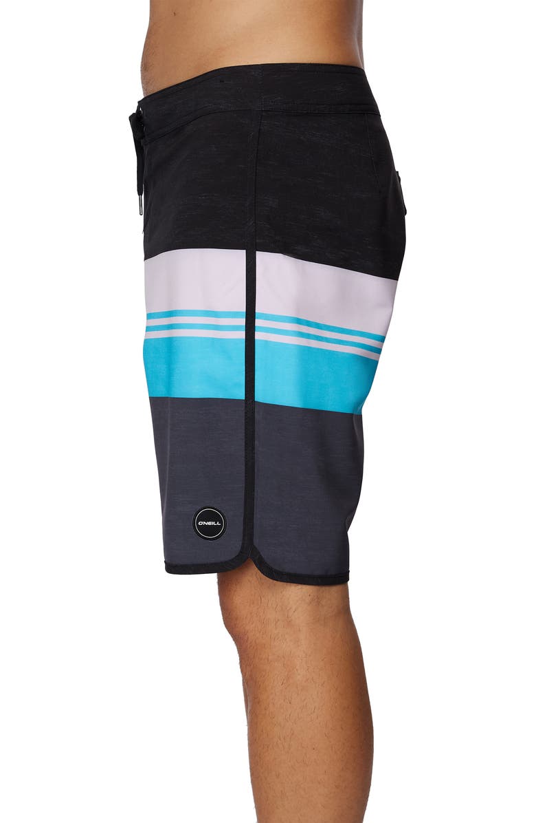 O'Neill Four Square Stripe Board Shorts, Alternate, color, 